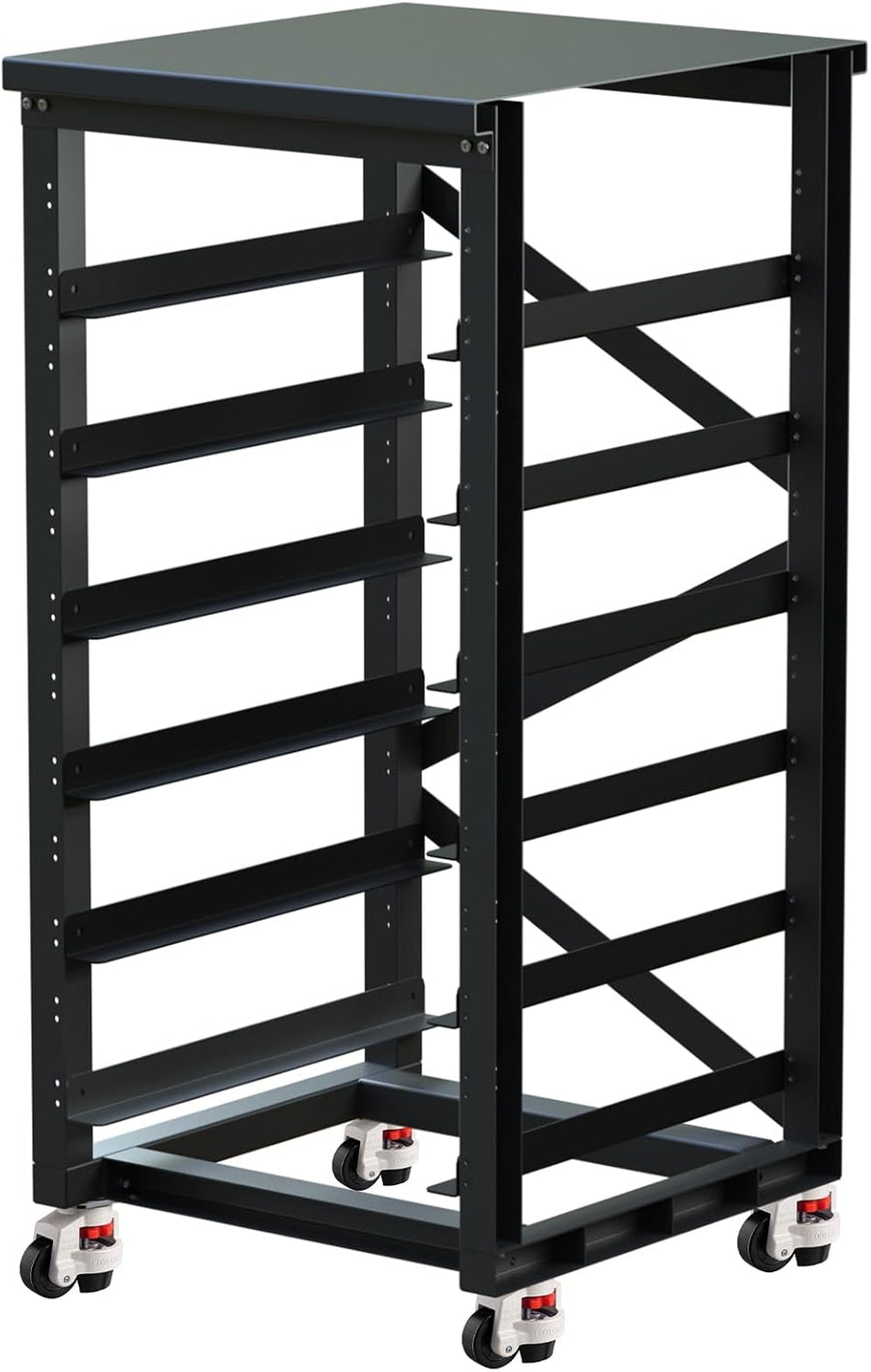 3U 6 Layer Server Rack with Wheels Energy Storage