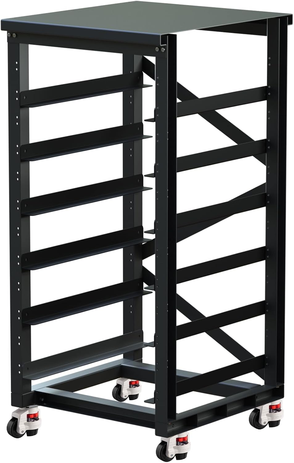 3U 6 Layer Server Rack with Wheels Energy Storage