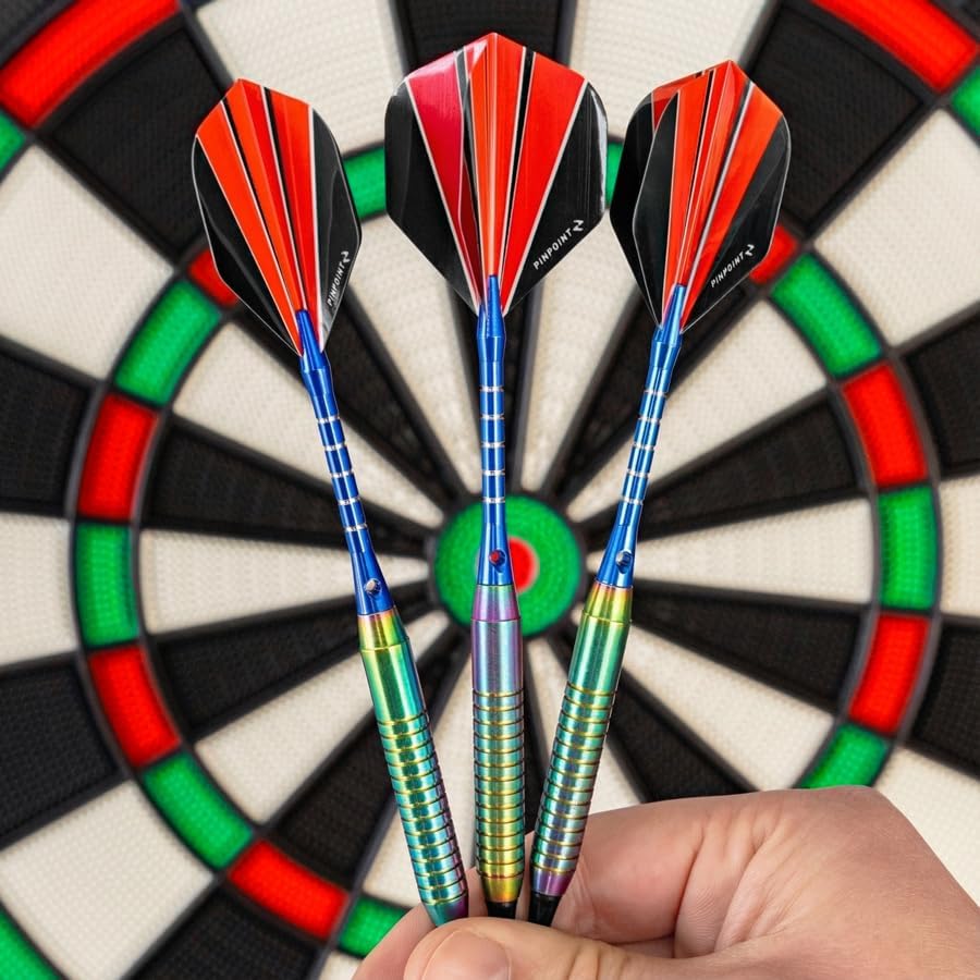 Soft Tip Dartboard Set Safe Home Game Board with 6 Darts Lightweight