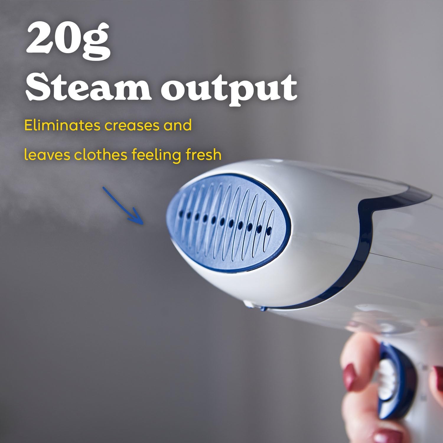 Handheld Garment Steamer 1600W Fast Heat 45s Travel Steam