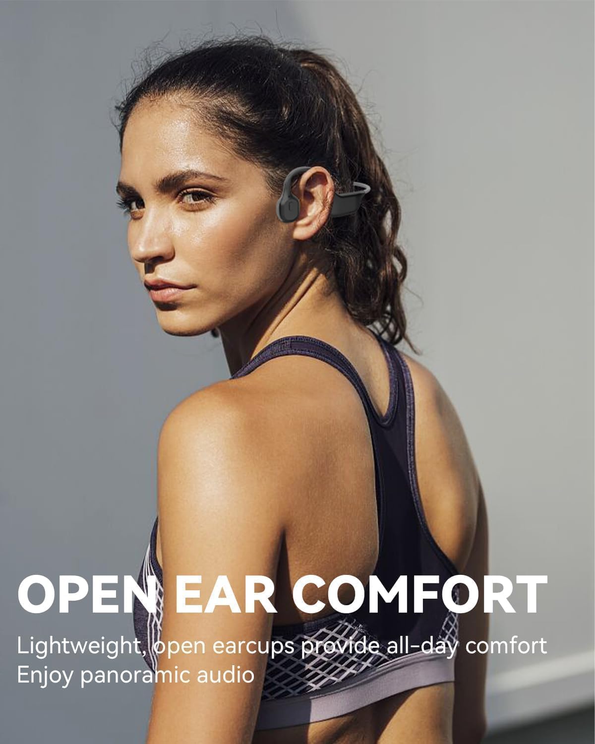 Bone Conduction Open Ear Bluetooth Headphones IPX7 Waterproof Sports