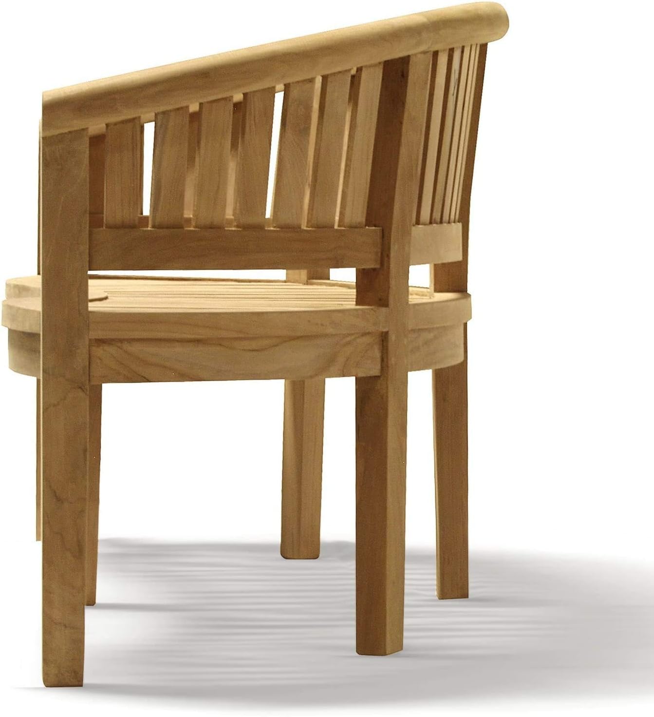 Curved Teak Banana Garden Bench 3 Seater Outdoor Patio Seat