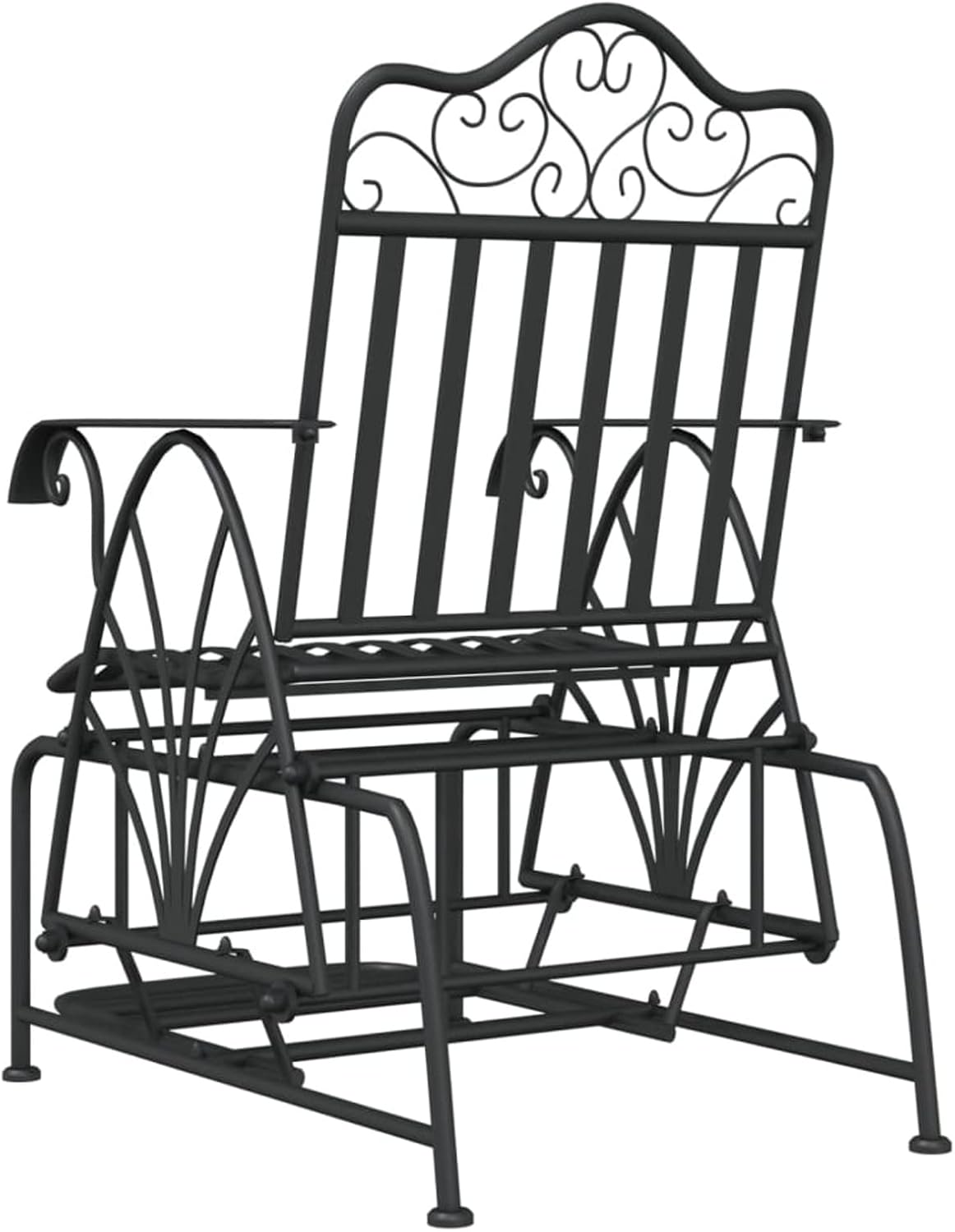 Steel Garden Glider Bench Rocking Patio Chair Outdoor Seat