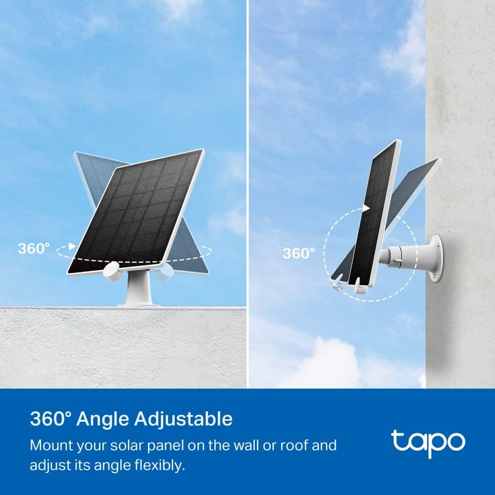 4.5W Solar Panel Camera Charger IP65 4m Cable Adjustable
