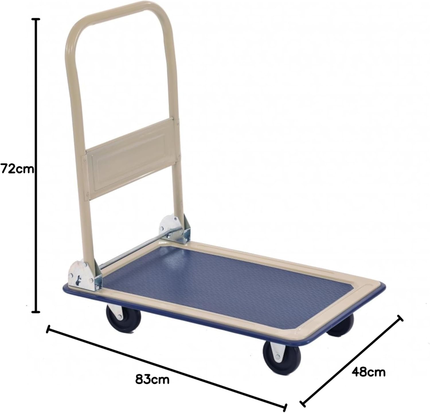Heavy Duty Platform Hand Truck Trolley 150KG Steel Blue