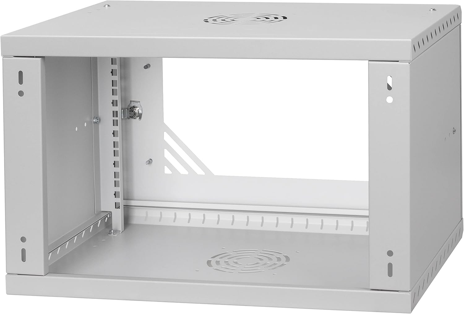 6U 19 Inch Server Rack Cabinet 450mm Glass Door Steel
