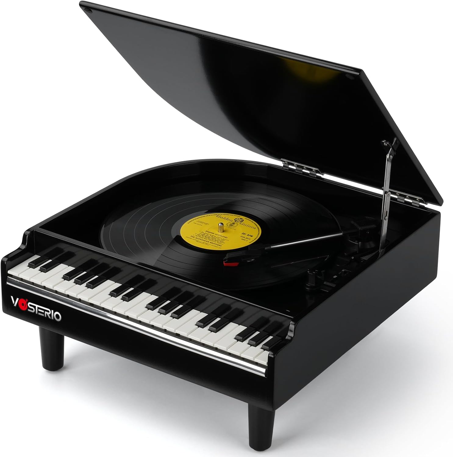 Bluetooth Record Player 3 Speed USB Recording Built In Speakers