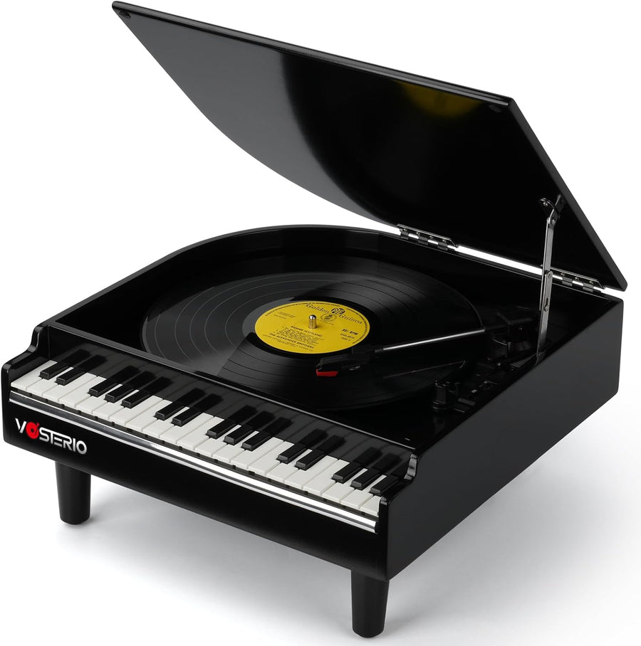 Bluetooth Record Player 3 Speed USB Recording Built In Speakers
