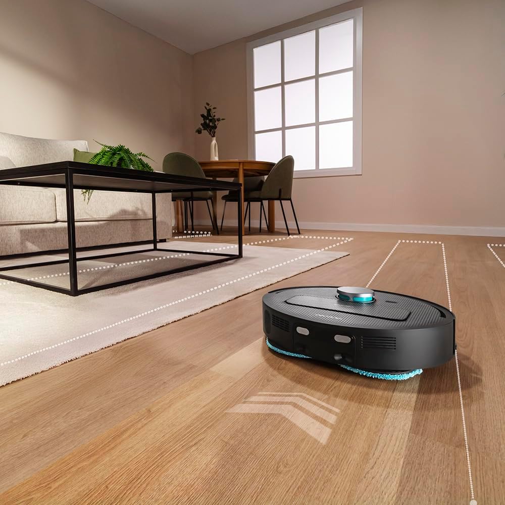 Robot Vacuum Mop Self Empty 15000Pa LiDAR Mapping Auto Wash 240min