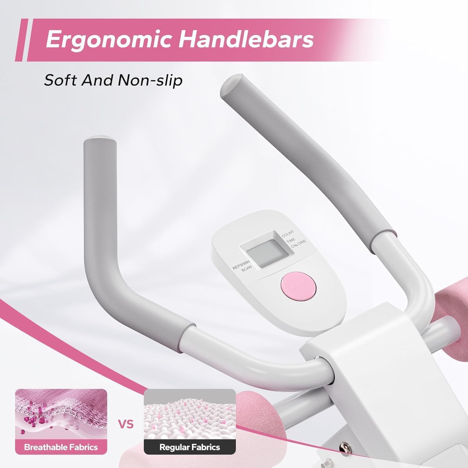 Adjustable Ab Machine Foldable Core Trainer LCD Monitor