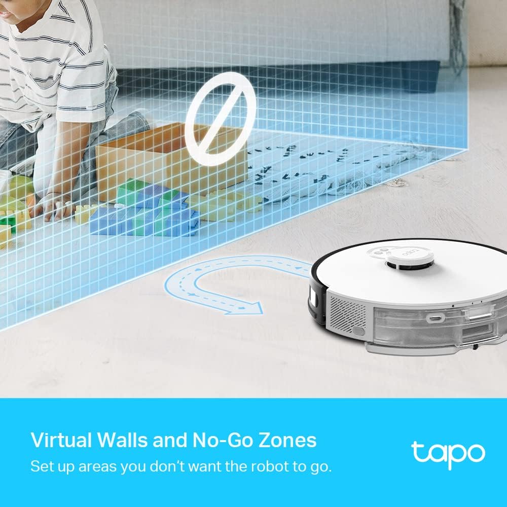 Robot Vacuum Mop 4200Pa Self Empty LiDAR Mapping 70 Days WiFi