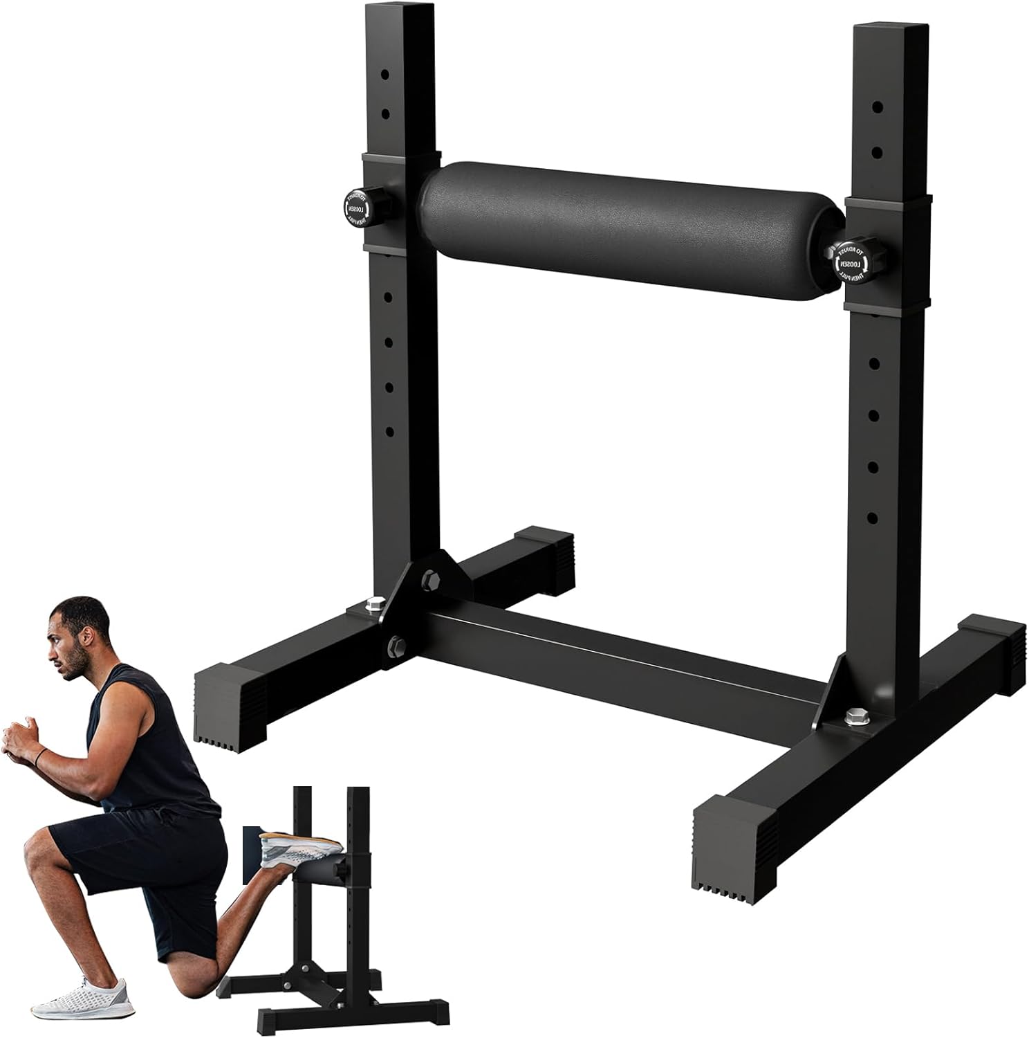 Single Leg Squat Stand Adjustable Bulgarian Split Squat Trainer
