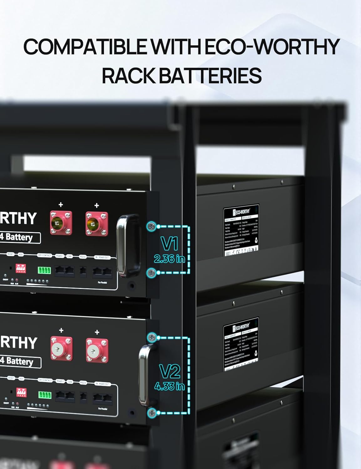 3U 6 Layer Server Rack with Wheels Energy Storage
