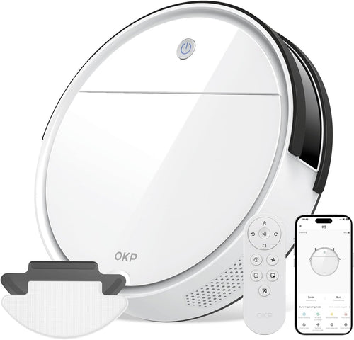 Robot Vacuum Mop 3in1 WiFi App Alexa 120Min Slim Pet Hair Clean