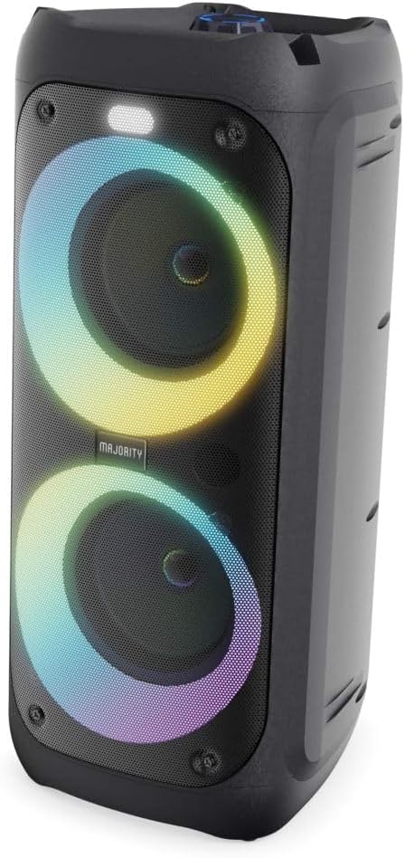 Bluetooth Party Speaker 100W Portable LED Lights Karaoke Mic