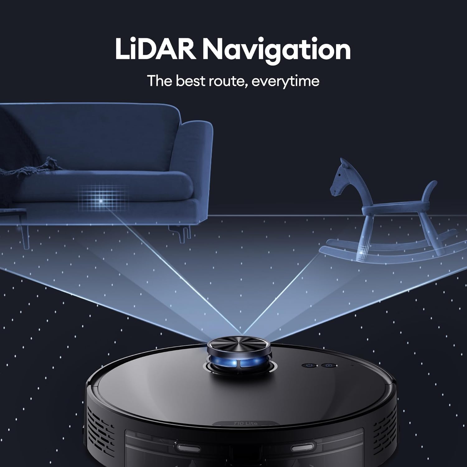 Robot Vacuum Mop Self Empty 5000Pa LiDAR Mapping WiFi Auto Clean