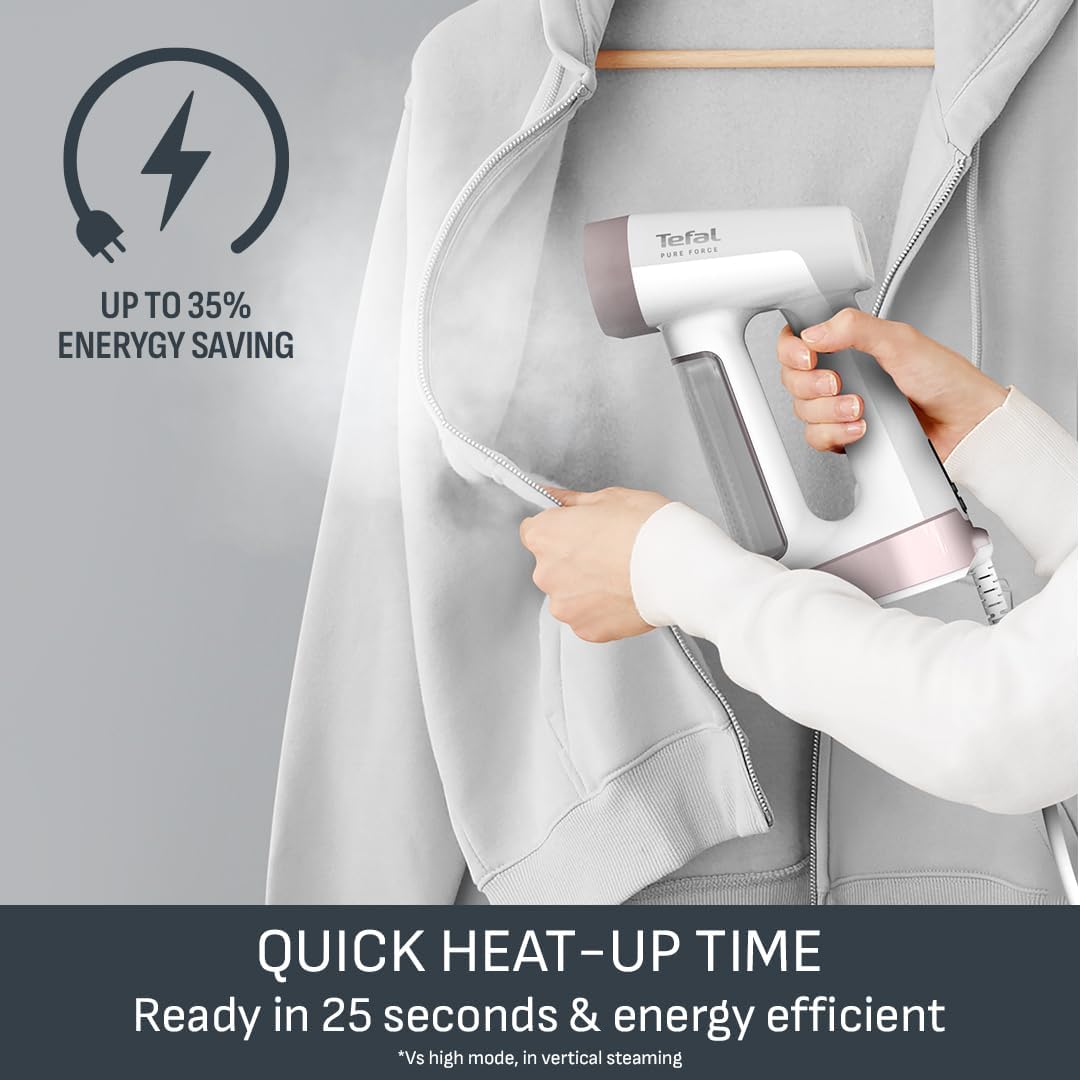 2 in 1 Clothes Steamer Iron 90g Boost Fast Heat 4 Modes LED