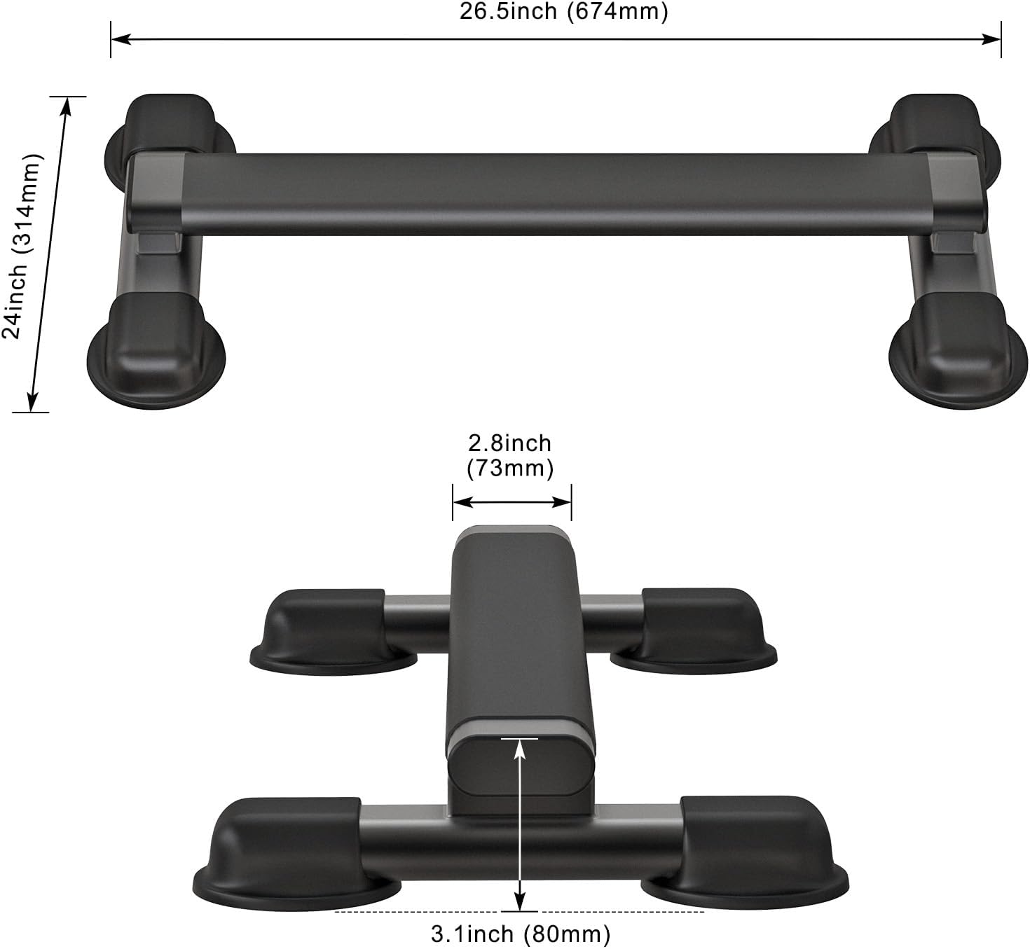 Steel Calf Raise Bar Block Squat Wedge Trainer 800lb