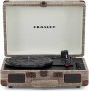 Portable Bluetooth Record Player 3 Speed Suitcase Havana