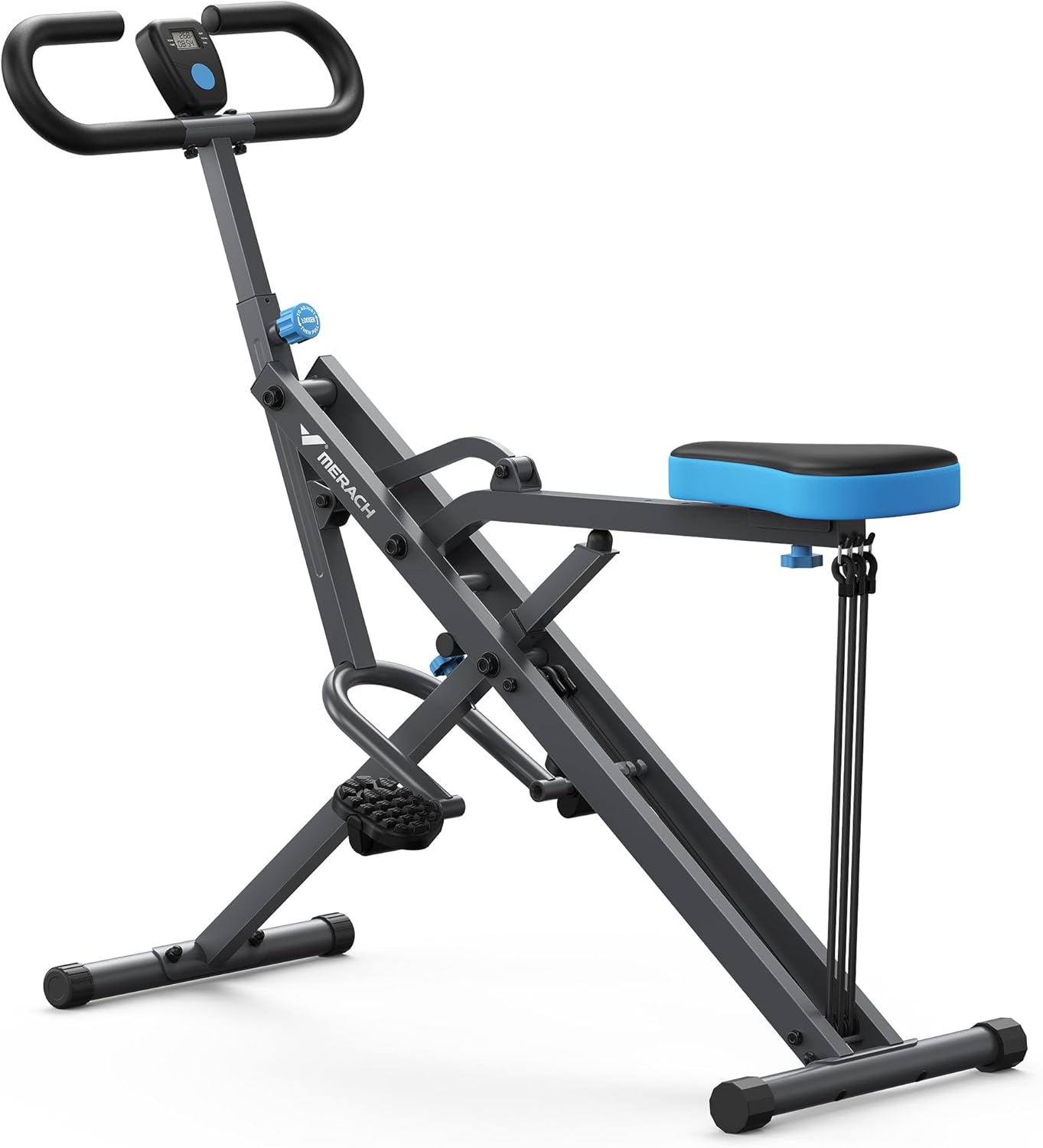 2 in 1 Squat Rowing Machine Foldable Home Gym Glute Trainer
