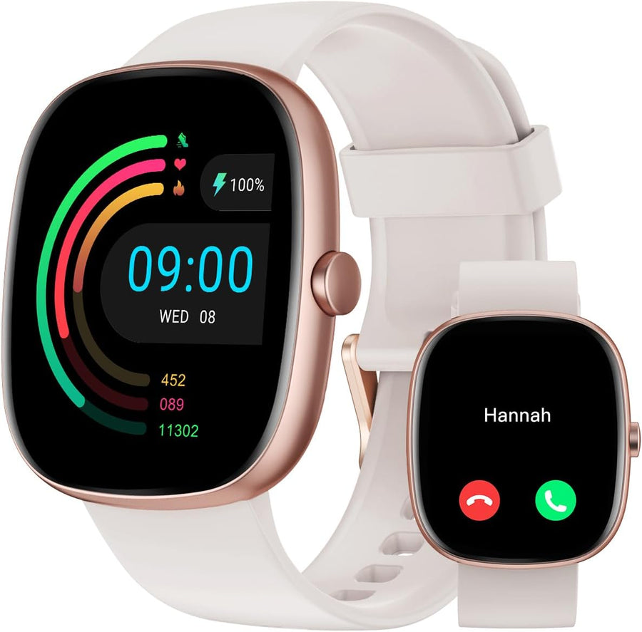 Women Smart Watch Bluetooth Call 100 Sports Fitness Tracker