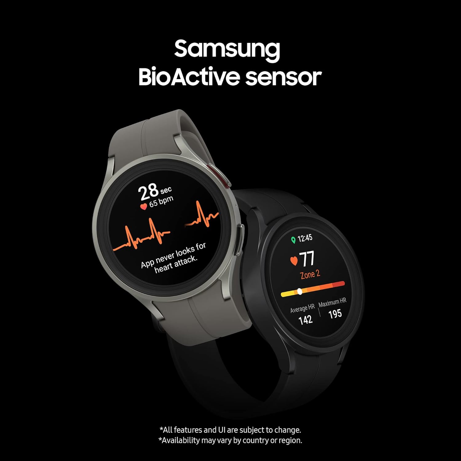 Pro GPS Smart Watch 45mm Titanium Health Fitness Tracker