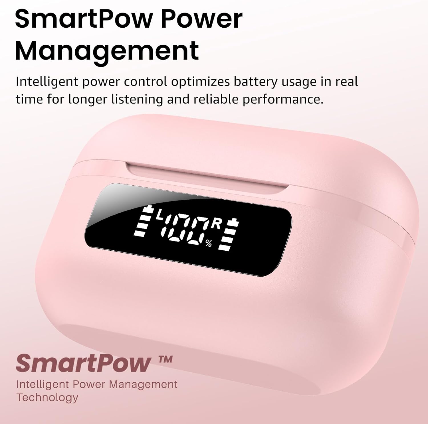 Wireless ANC Bluetooth Earbuds Deep Bass 60 Hour Playtime