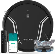 Robot Vacuum Mop 5000Pa 3-in-1 WiFi Alexa App Control Auto Recharge