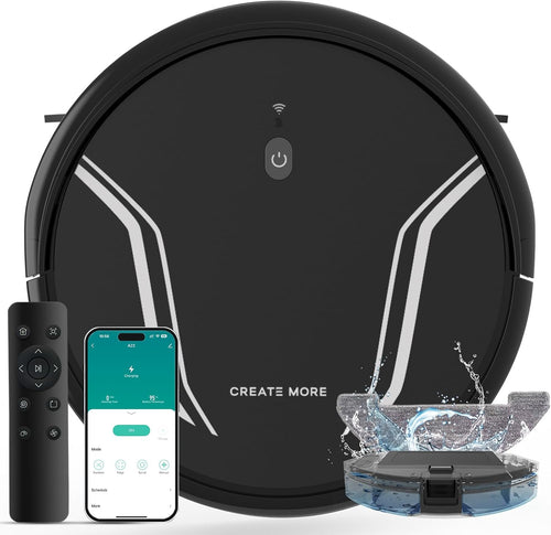 Robot Vacuum Mop 5000Pa 3-in-1 WiFi Alexa App Control Auto Recharge