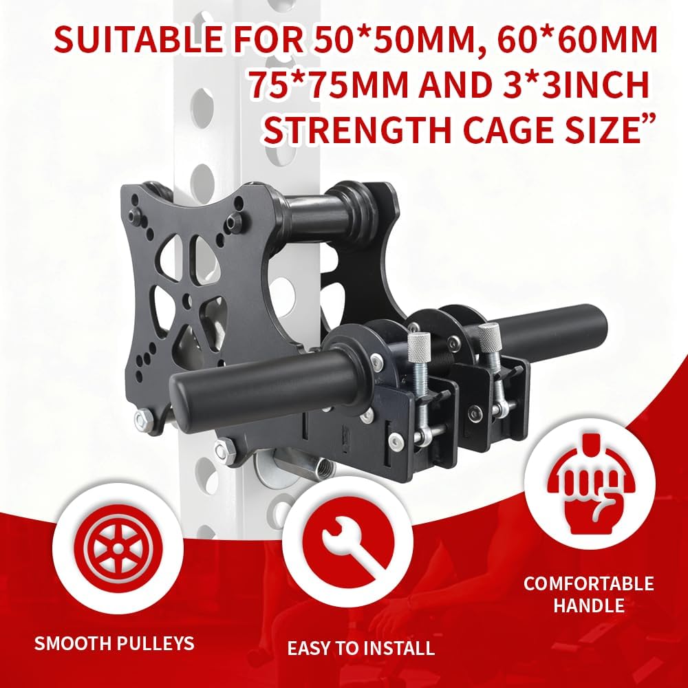 Cable Pulley System Smith Machine Attachment Power Rack Gym Trainer