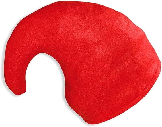 Red Gnome Hat Adult Elf Dwarf Costume Cosplay Fancy Dress