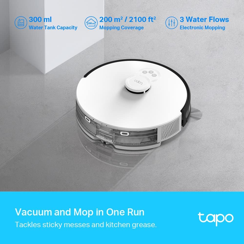 Robot Vacuum Mop 4200Pa Self Empty LiDAR Mapping 70 Days WiFi