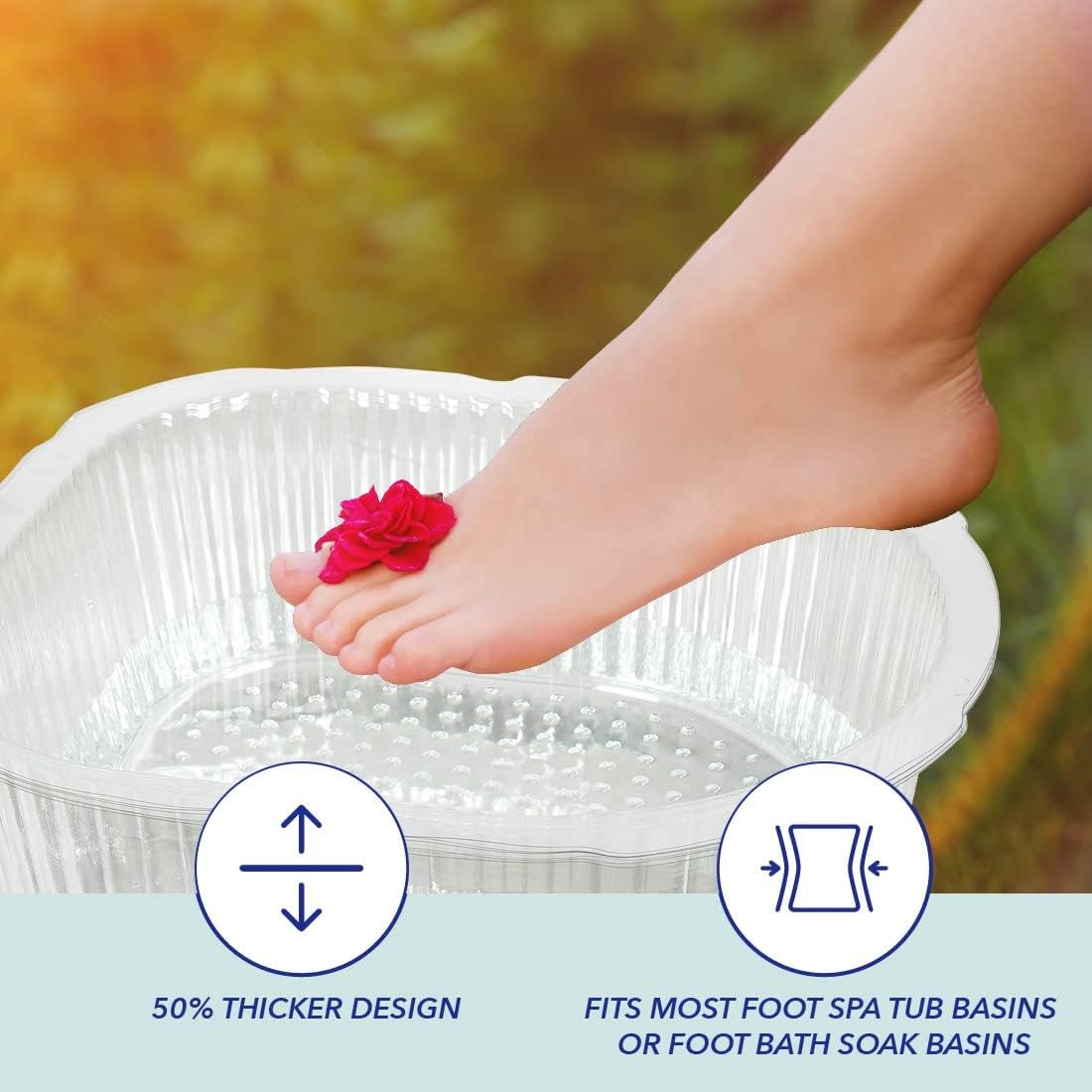 Pedicure Foot Bath Liners Disposable Thick Leak Proof Spa 100