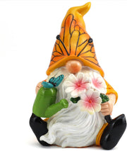 Butterfly Gnome Statue Spring Garden Decor Resin Elf Gift