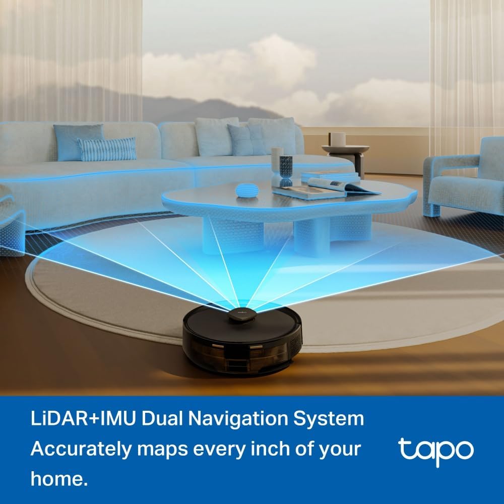 Robot Vacuum Mop 5300Pa LiDAR Smart Mapping Self Charging