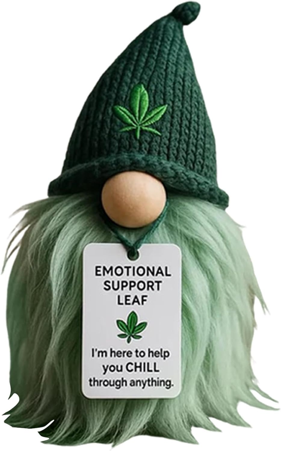 Mini Funny Gnome Emotional Support Desk Ornament Crochet Gift