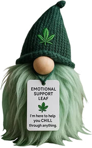 Mini Funny Gnome Emotional Support Desk Ornament Crochet Gift