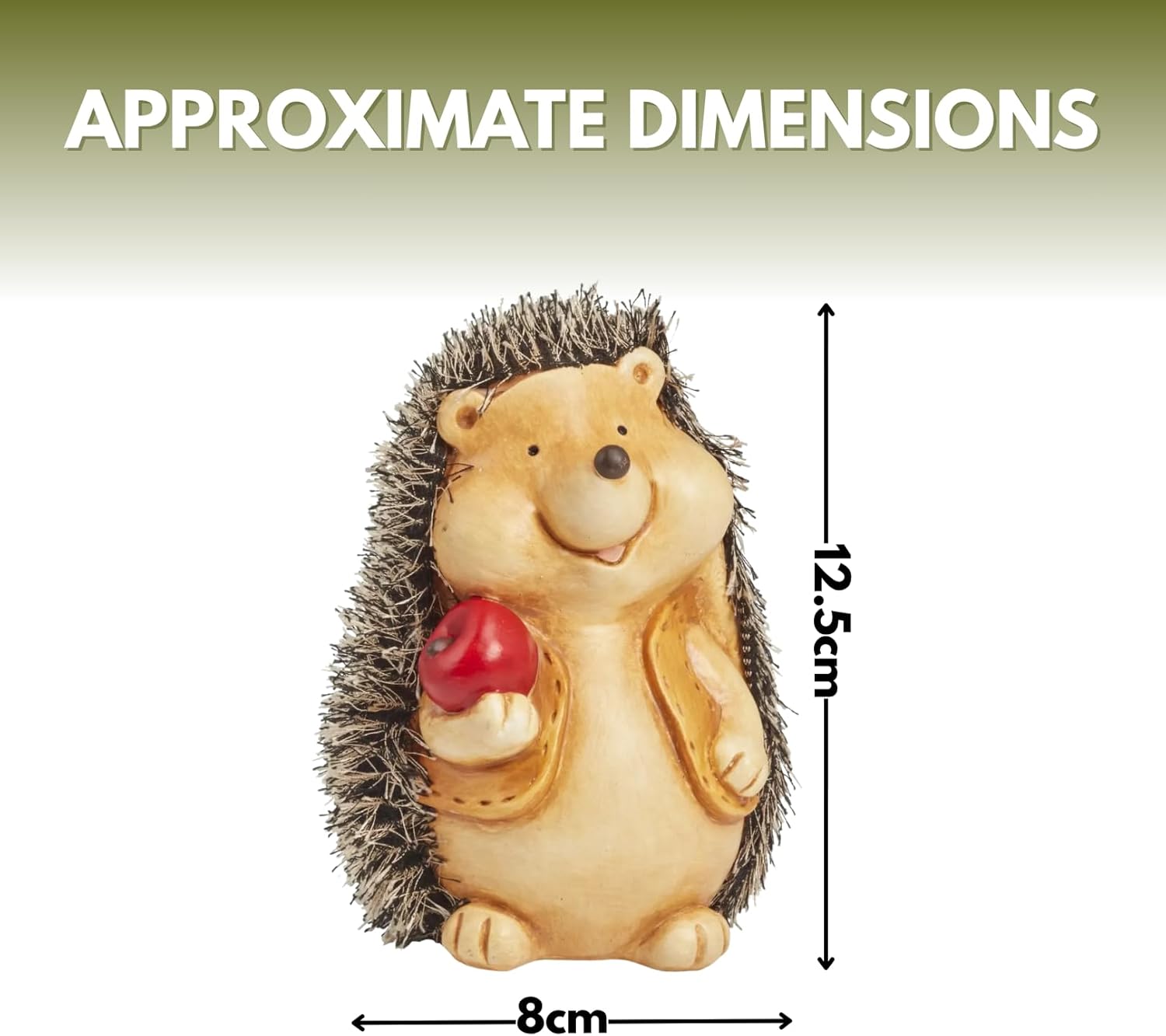 Hedgehog Garden Ornaments Set of 3 Resin Outdoor Decor Hoglets