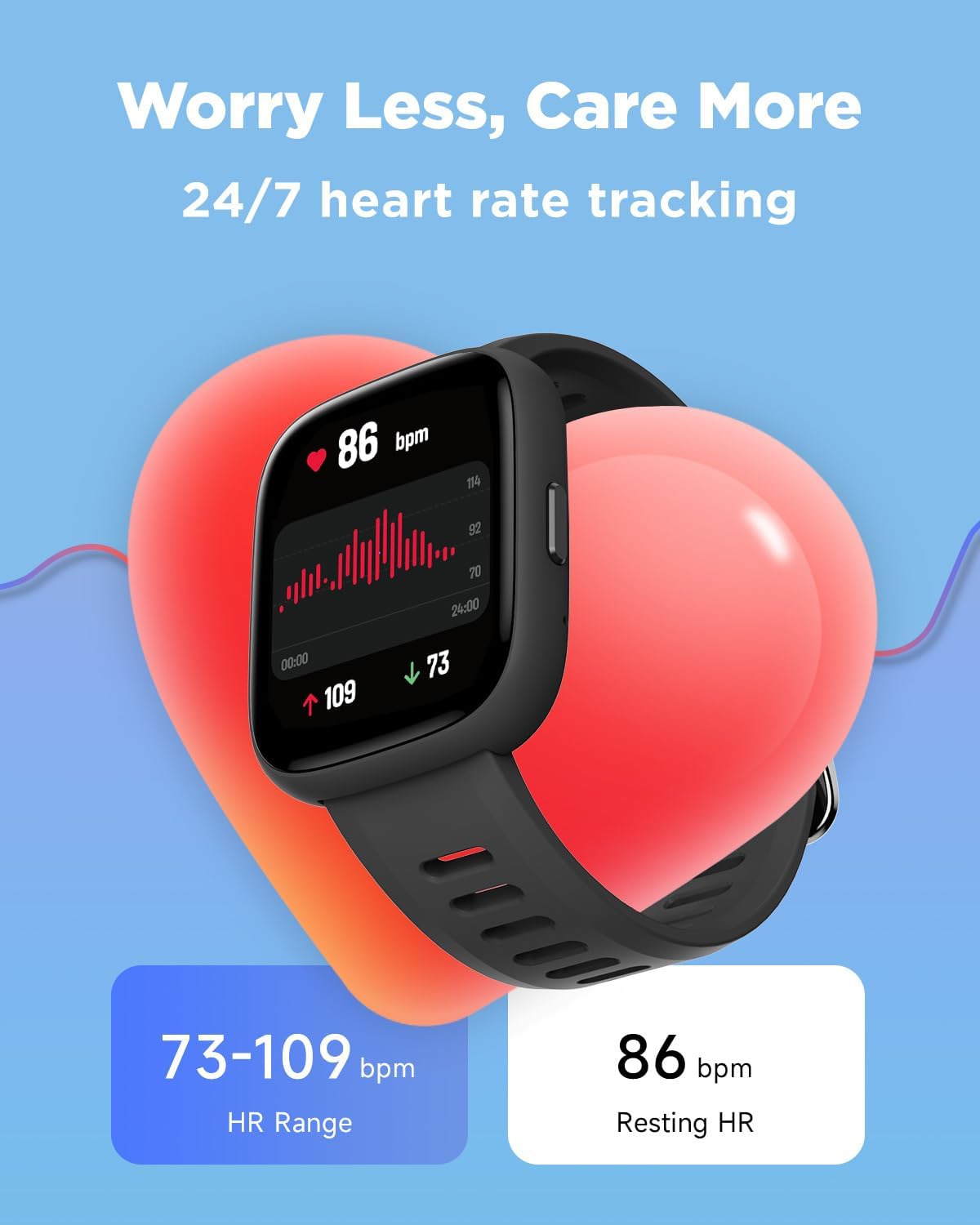 Kids Smart Watch 1.8 Fitness Tracker Games Waterproof