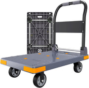 990LB Foldable Platform Truck Flatbed Cart Grey