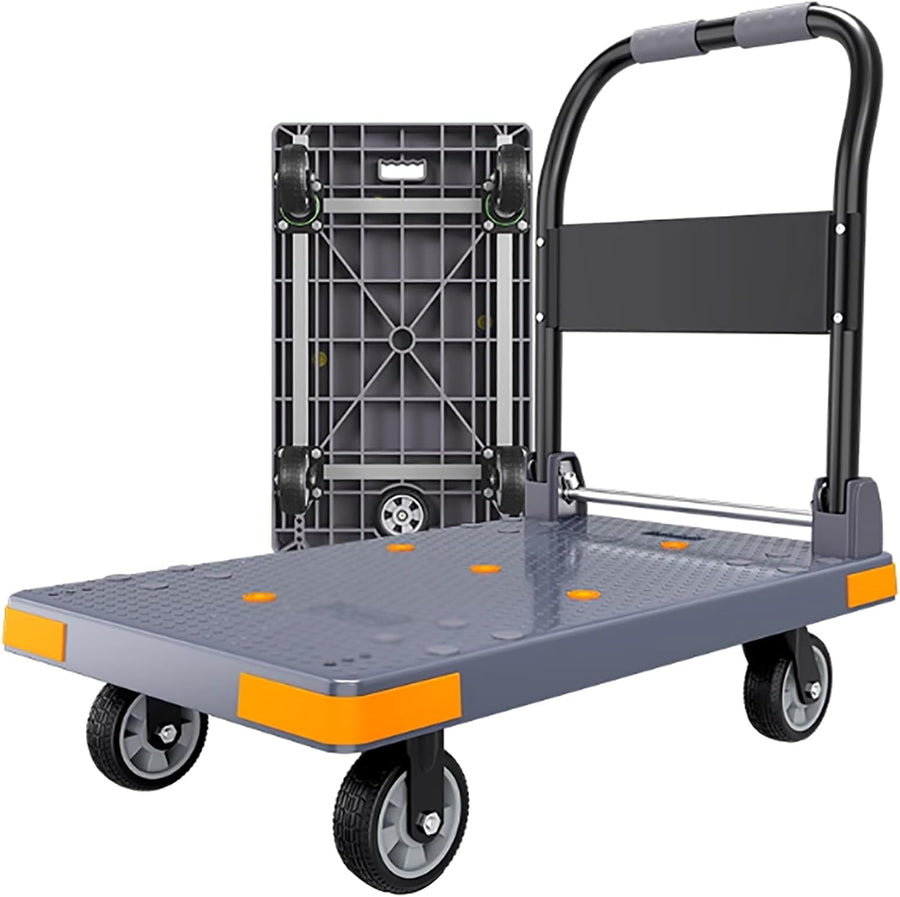 990LB Foldable Platform Truck Flatbed Cart Grey