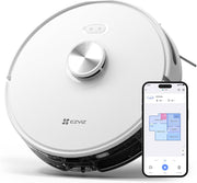 Robot Vacuum Mop 4000Pa LiDAR Mapping App Control Pet Hair