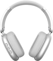 Wireless Noise Cancelling Over Ear Headphones 48Hr Battery Silver