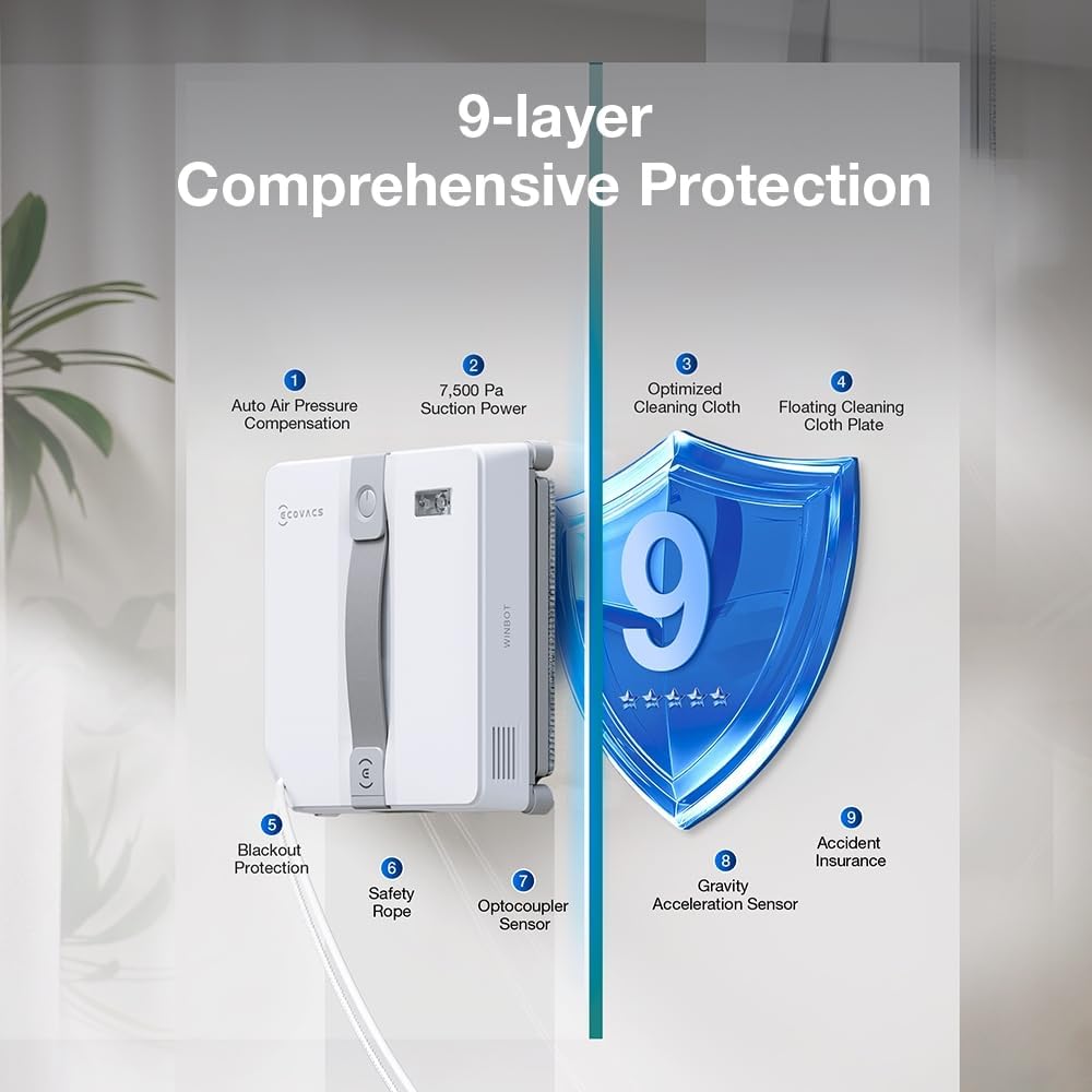 Window Cleaning Robot Ultrasonic Spray Smart Auto Glass Cleaner