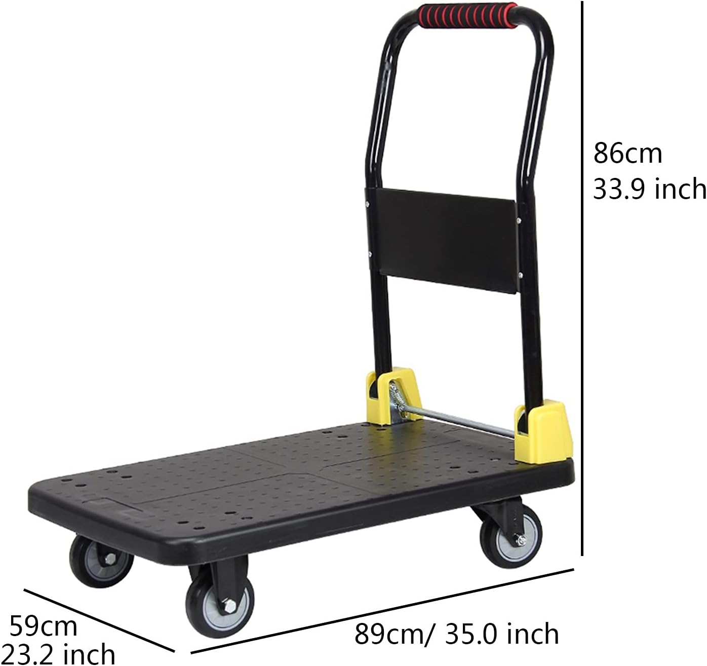 Heavy Duty Foldable Platform Truck 360 Swivel Wheels