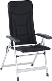 High Back Camping Chair Dark Grey Folding Seat
