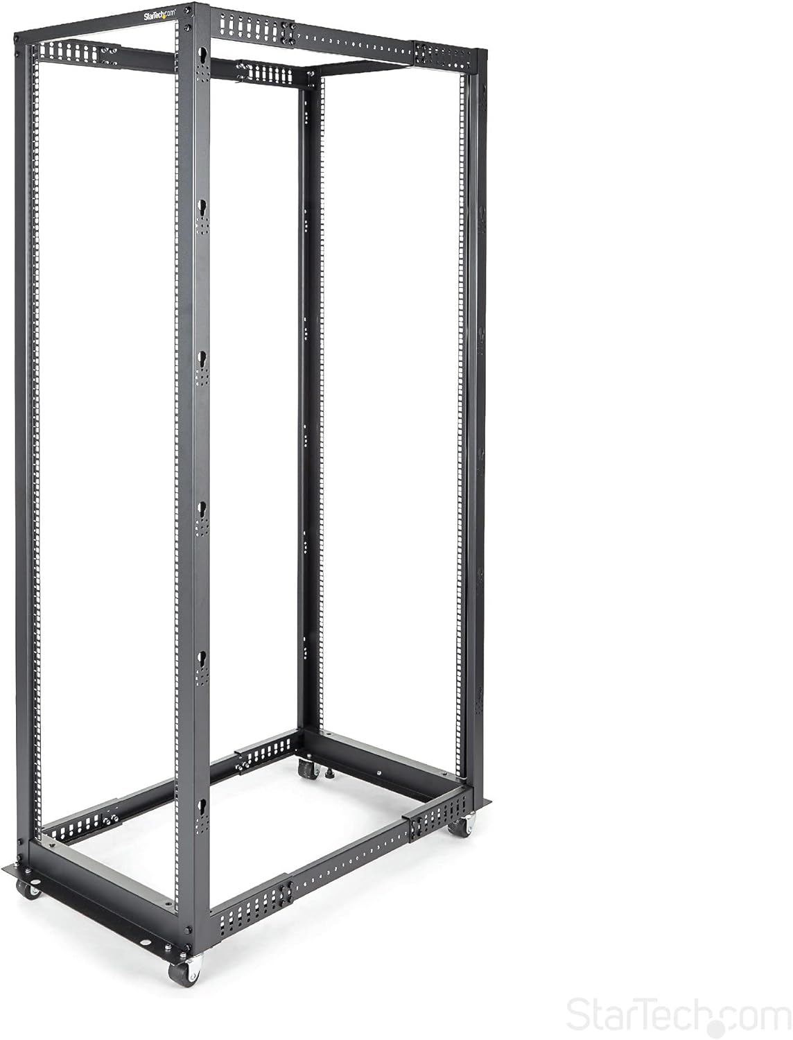 42U Mobile Open Frame Server Rack 4 Post with Wheels