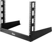 8U Desktop 2 Post Open Frame Server Rack Black
