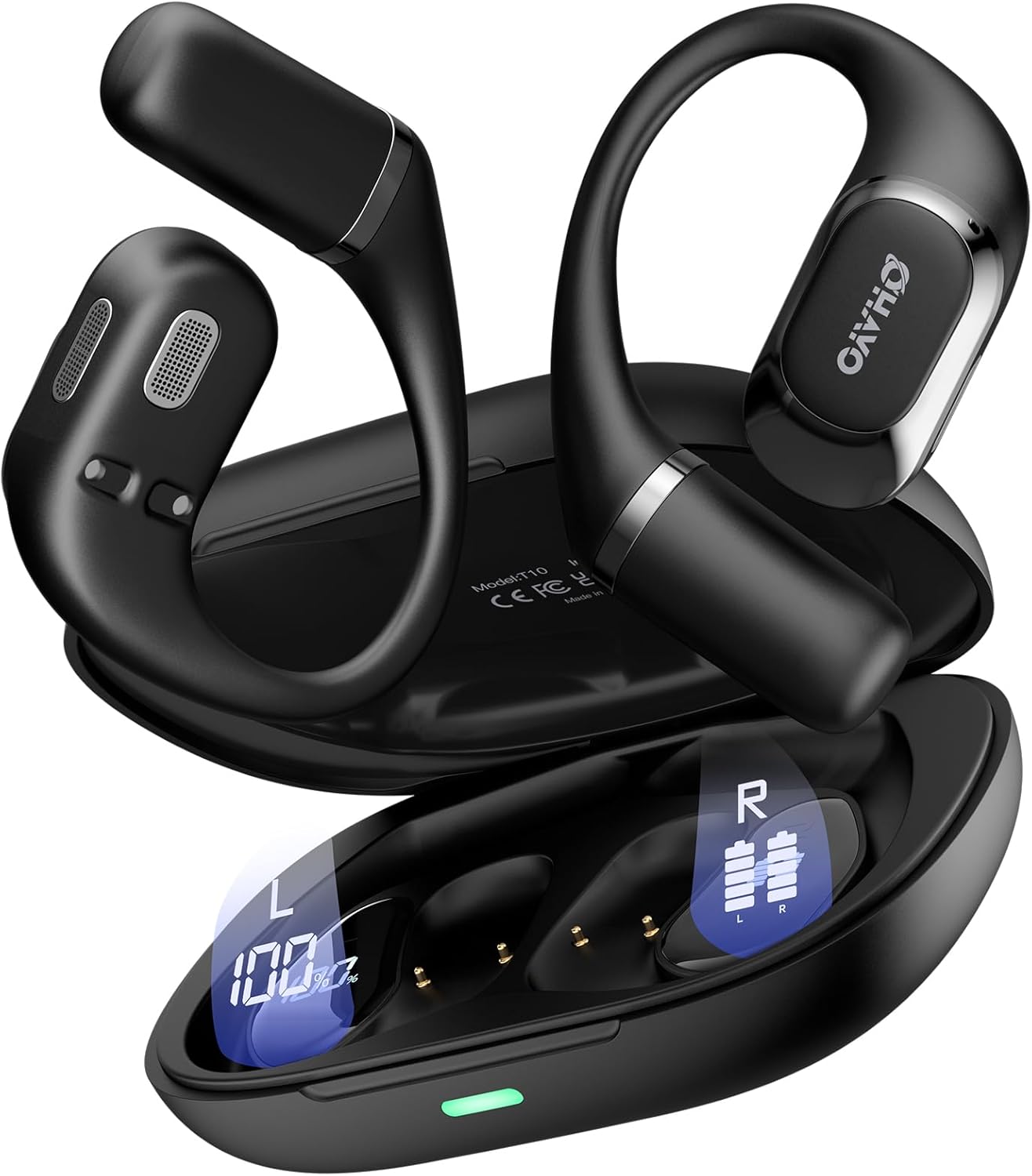 Open Ear Bluetooth Sport Headphones Ear Hook ENC Mic 40H Battery
