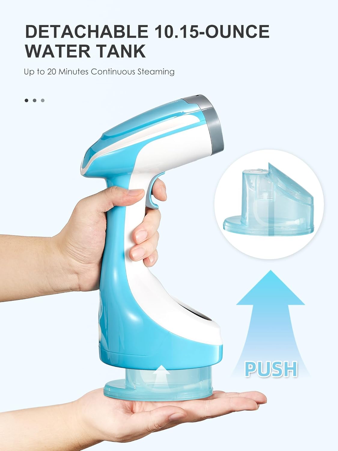 Handheld Garment Steamer 1200W 24g Steam 10oz Tank Fast